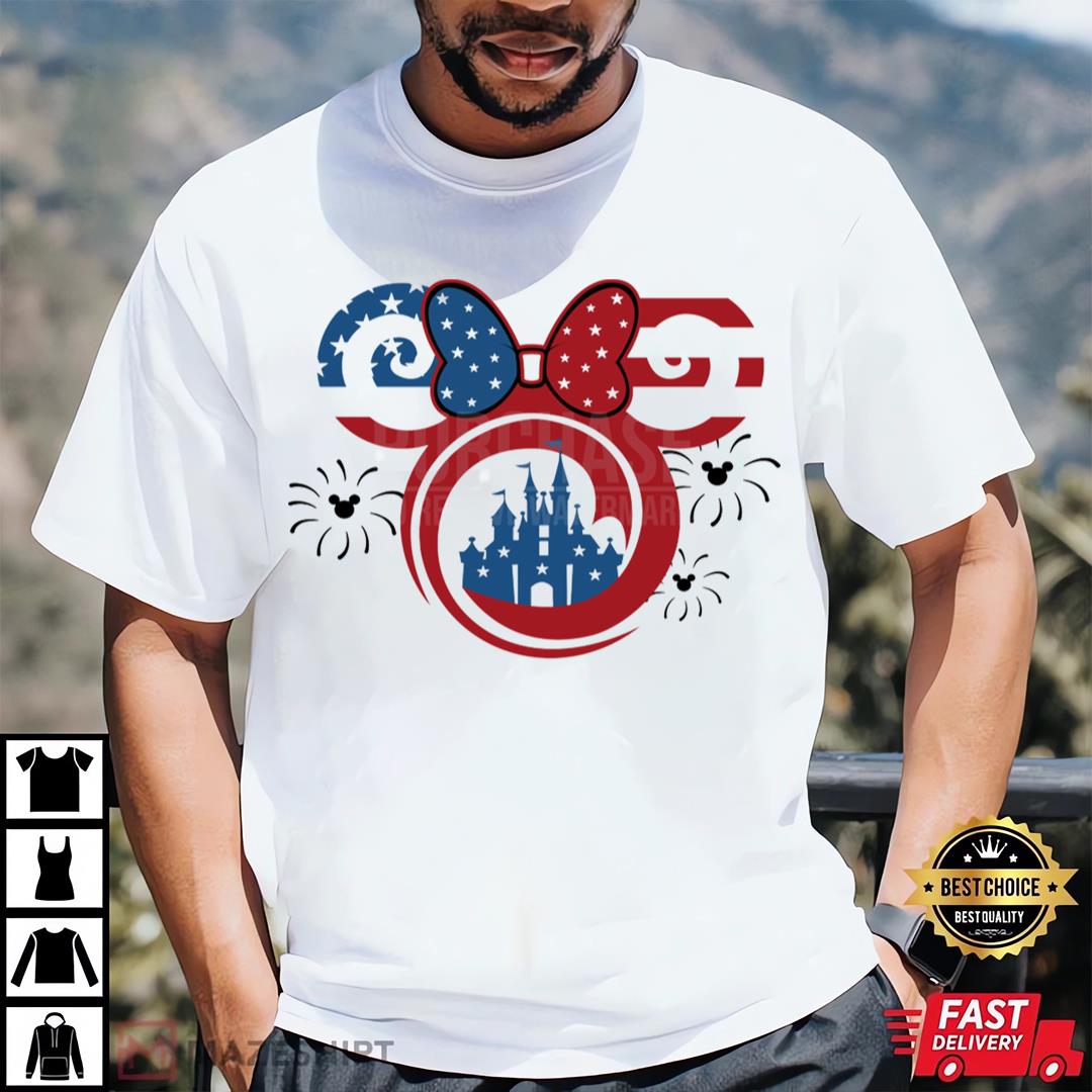 Minnie Mouse 4th Of July Day Shirt, Disney American Flag T-Shirt