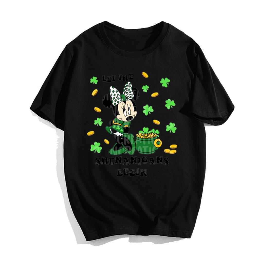 Minnie Mouse Let The Shenanigans Disney St. Patrick_s Day T-Shirt