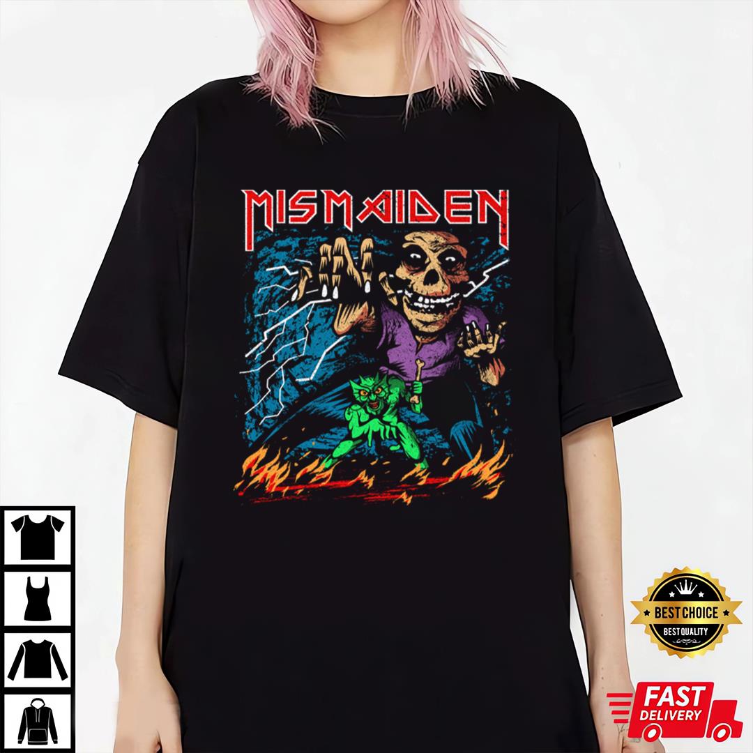 Mismaiden Rock Band Iron Maiden T-Shirt