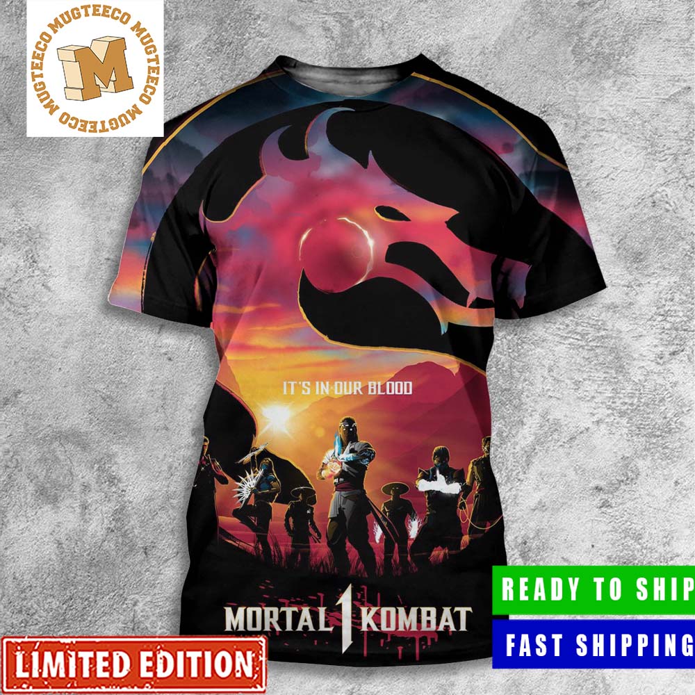 Mortal Kombat 1 It_s In Our Blood New Poster All Over Print Shirt