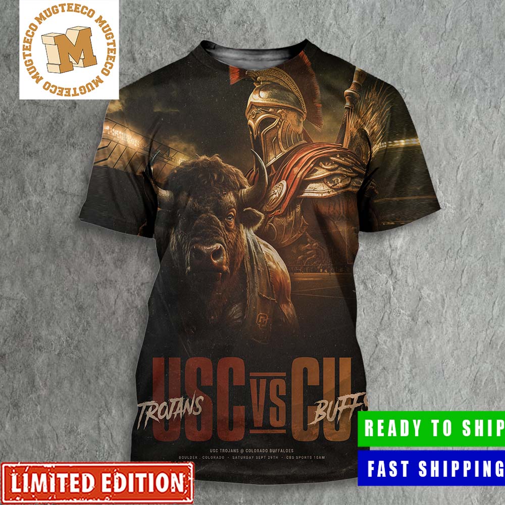 NCAA Football USC Trojans Vs Colorado Buffaloes Sept 29 2023 Poster All Over Print Shirt