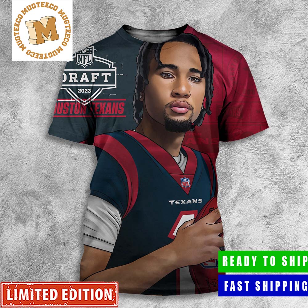 NFL Draft 2023 C.J Stroud From Ohio State To Houston Texans Round 1 Pick 2 All Over Print Shirt