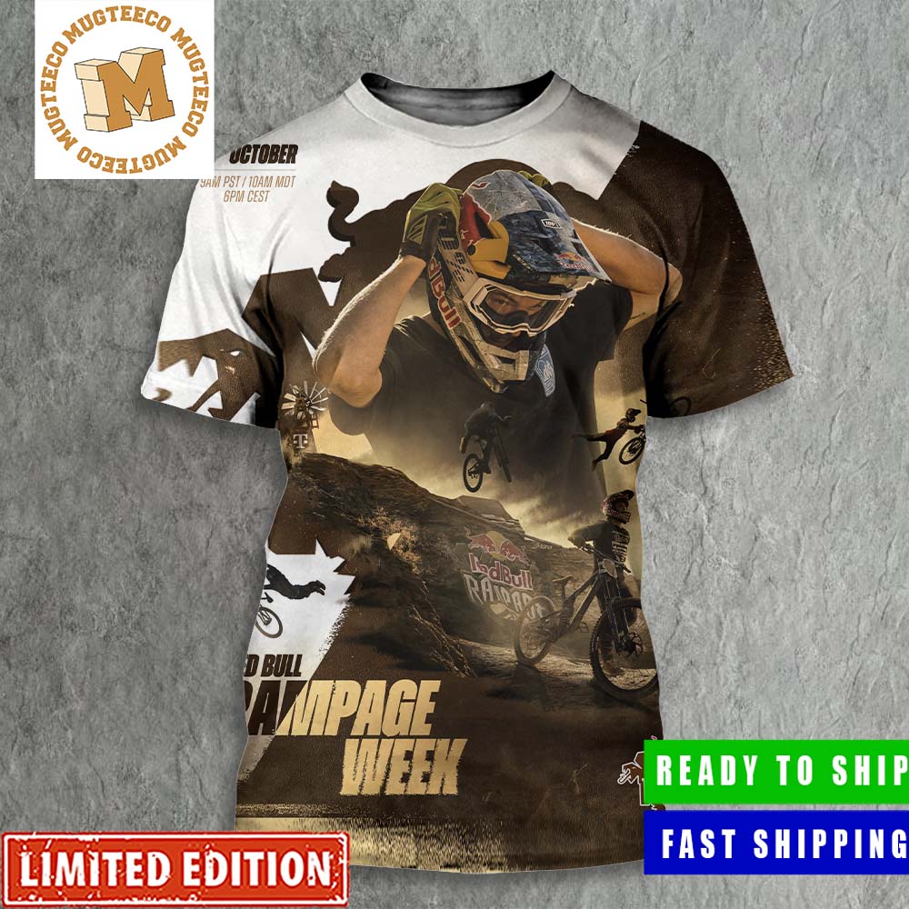 Red Bull Rampage Week Best Mountain Bike Event Of The Year on 13th October All Over Print Shirt Red Bull Rampage Week Best Mountain Bike Event Of The Year on 13th October All Over Print Shirt