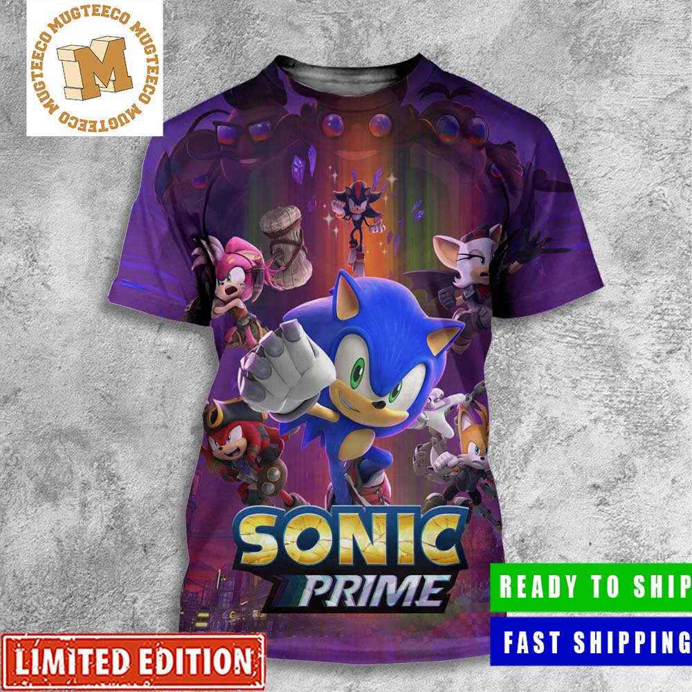 Sonic Prime Season 2 Netflix New Official Poster All Over Print Shirt