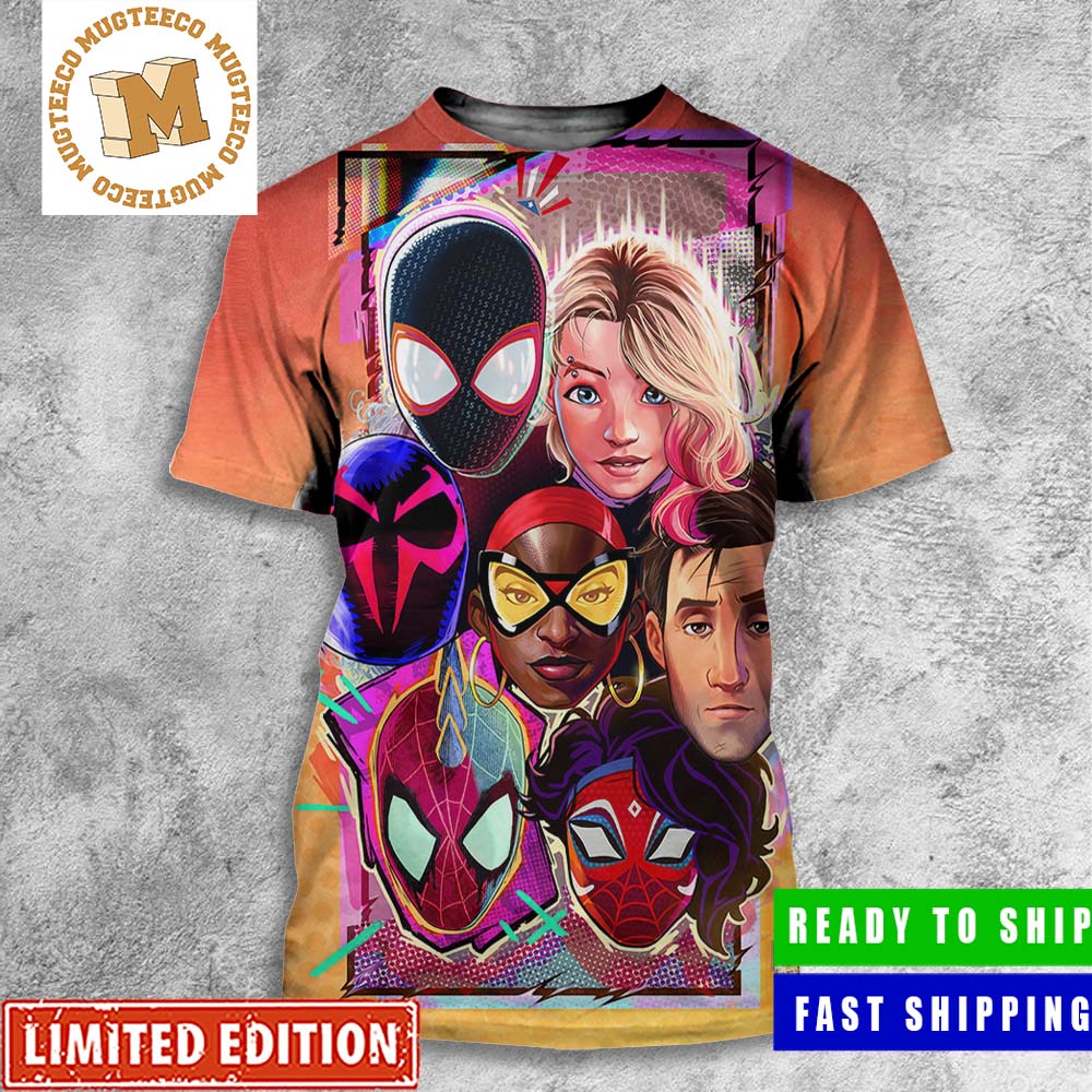 Spider Man Across The Spider Verse Super Heroes Mimic Styles Cornerbox All Over Print Shirt Spider Man Across The Spider Verse Super Heroes Mimic Styles Cornerbox All Over Print Shirt