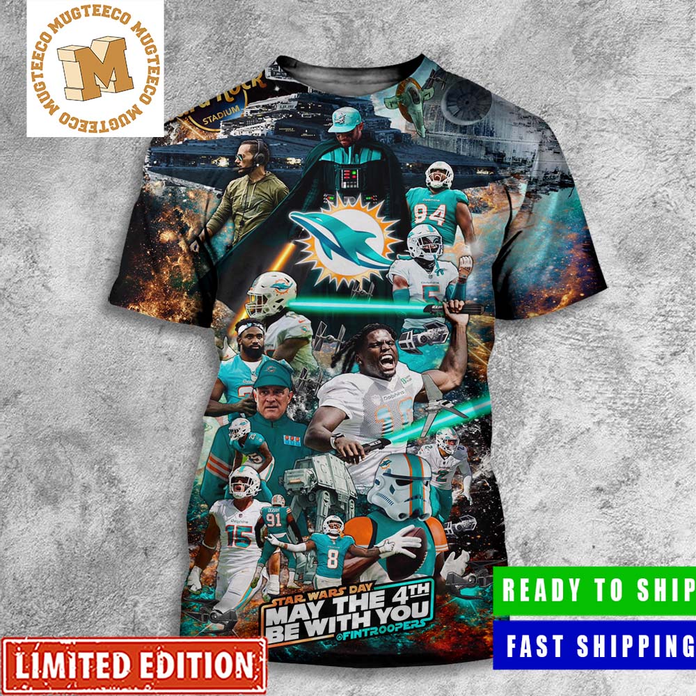 Star Wars Day Miami Dolphins May The 4th Be With You Hard Rock Stadium All Over Print Shirt Star Wars Day Miami Dolphins May The 4th Be With You Hard Rock Stadium All Over Print Shirt