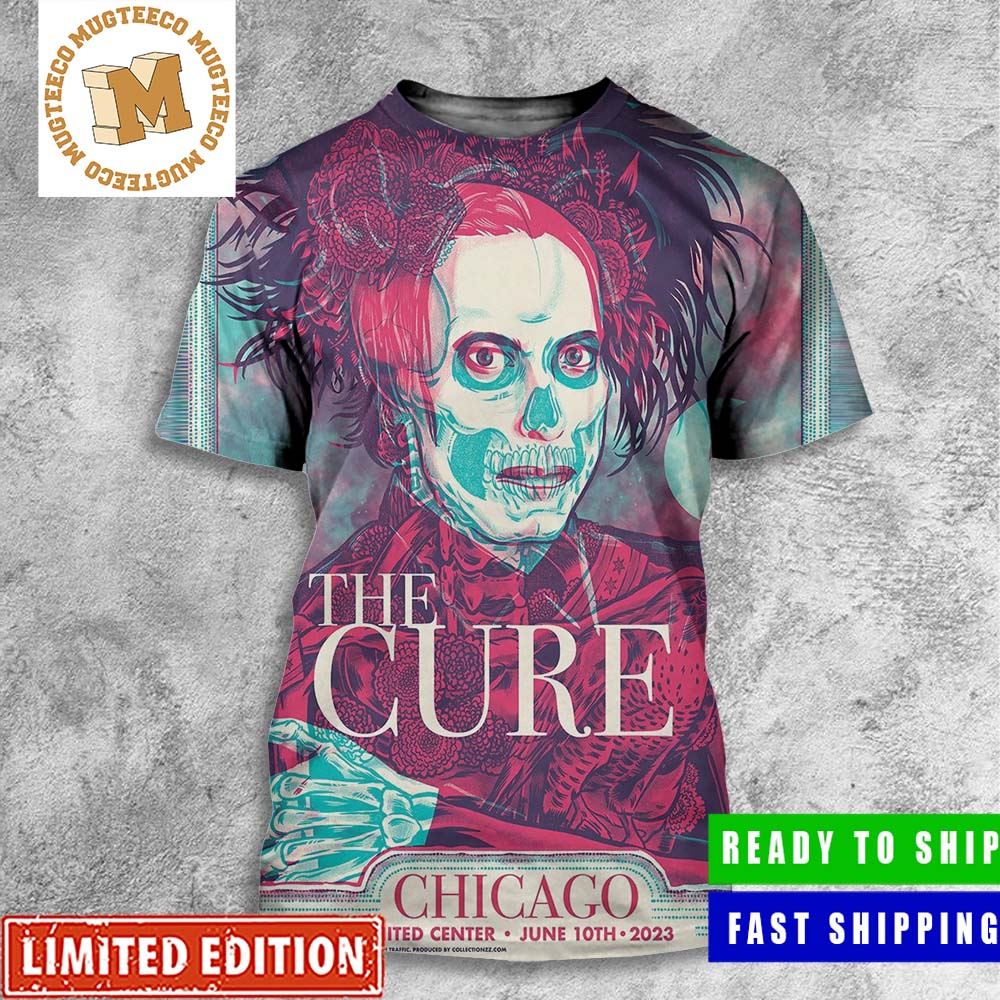 The Cure Chicago United Center June 10th 2023 Poster All Over Print Shirt