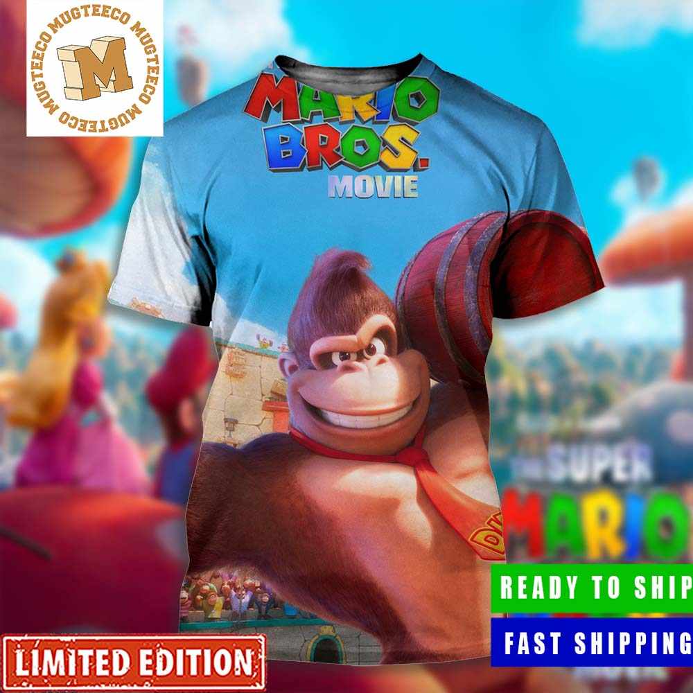 The Super Mario Bros Movie 2023 Donkey Kong Gift For Fans All Over Print T-Shirt