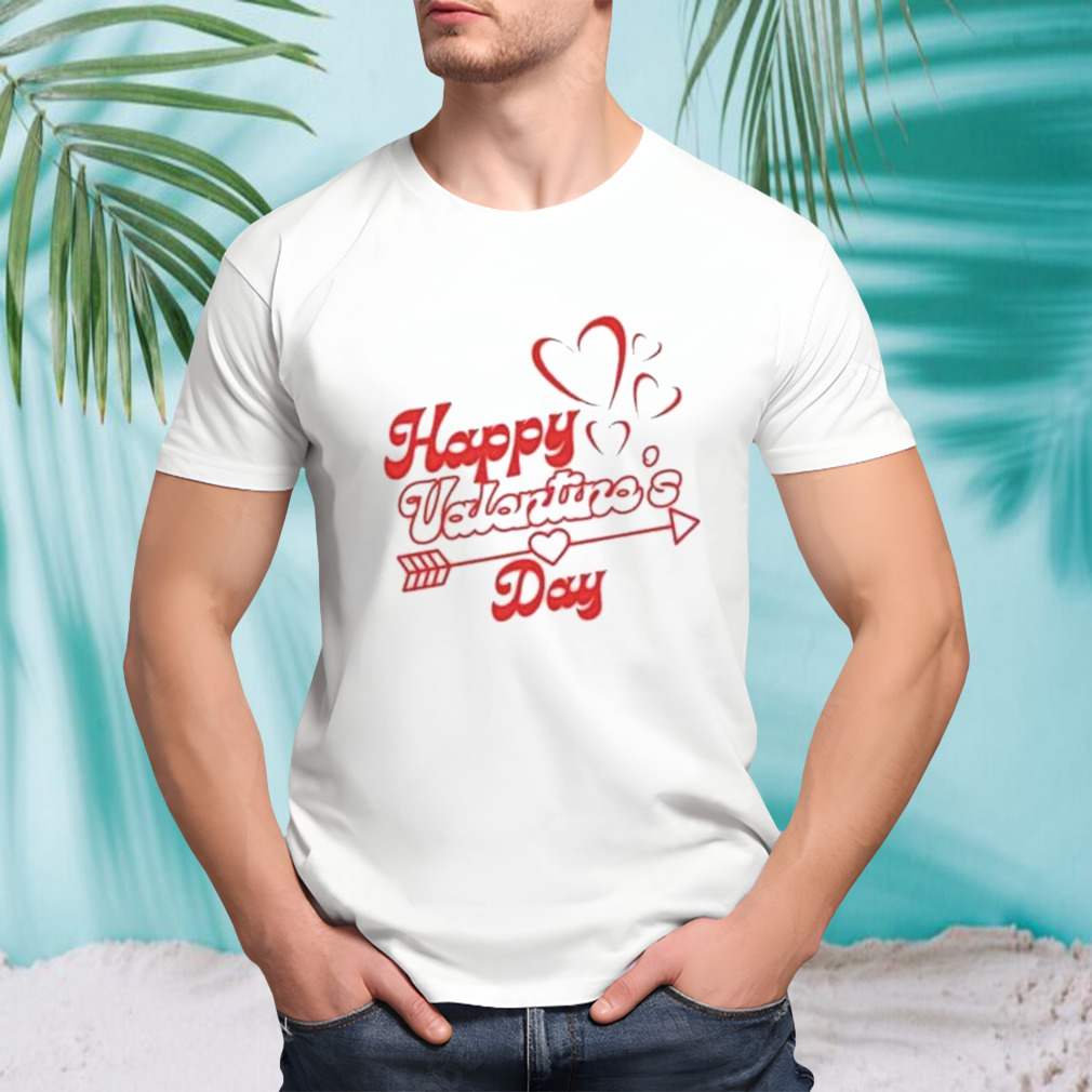 Happy Valentines Day Hearts Arrow Shirt