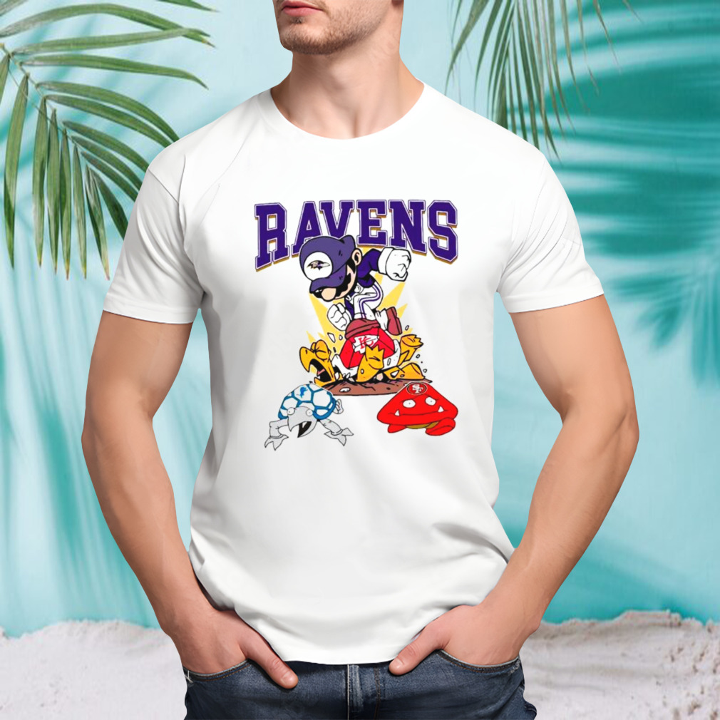 Mario Ravens Stomps On Chiefs Lions 49ers shirt