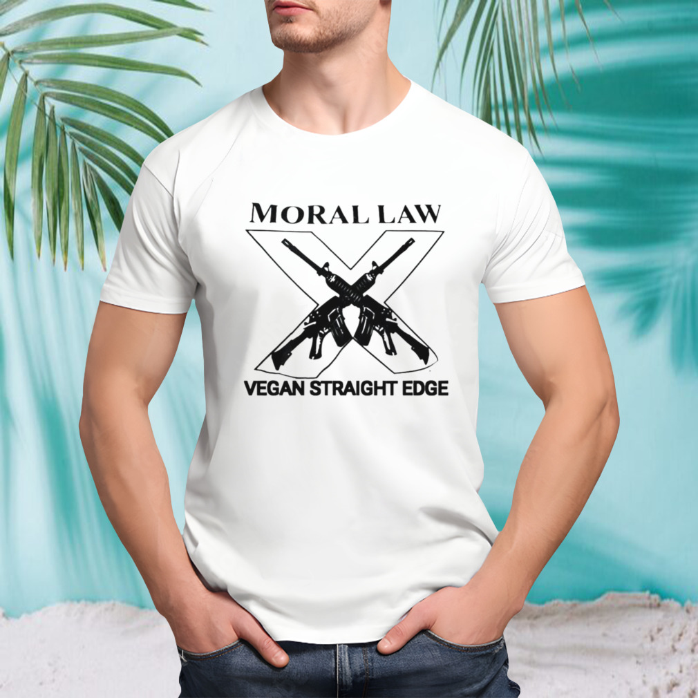 Moral law vegan straight edge shirt