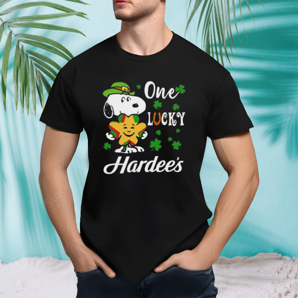 Snoopy One Lucky Hardee’s St Patrick’s Day 2024 Shirt