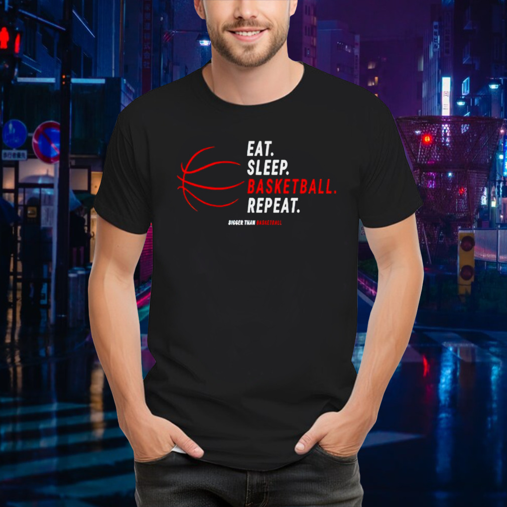 Top eat sleep basketball repeat shirt