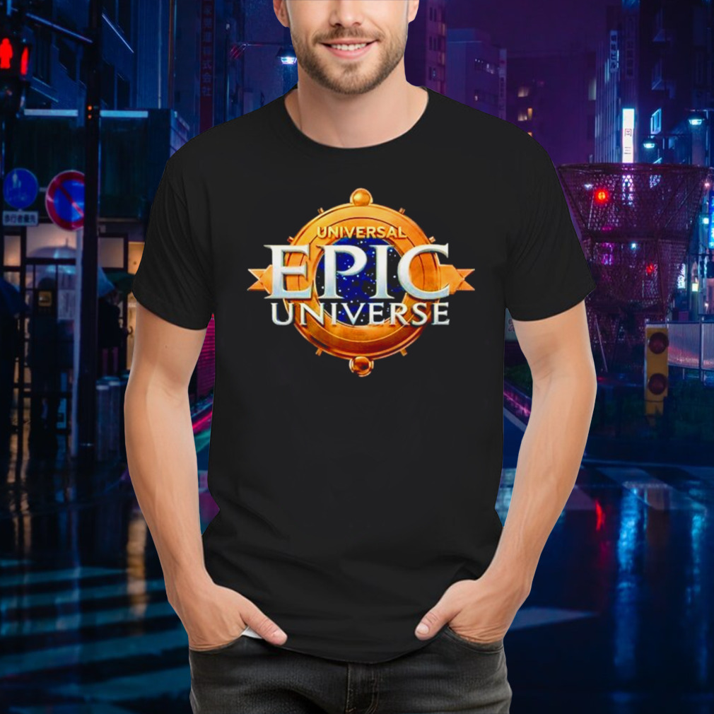 Universal Epic Universe logo shirt