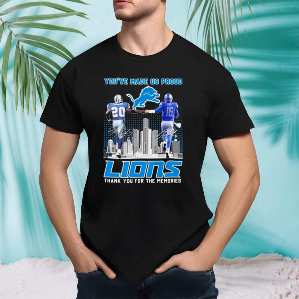 You’ve Made Us Proud Lions Thank You For The Memories Signature T-shirt