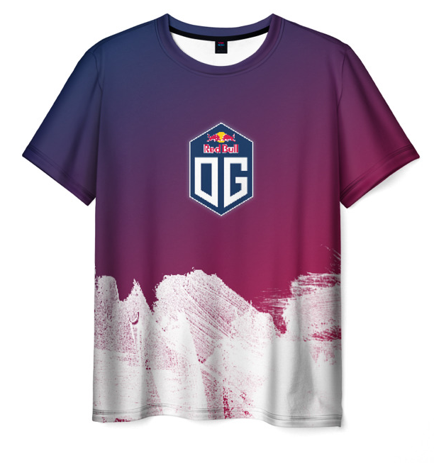 Dota 2 OG Team 3d t-shirt White Smears