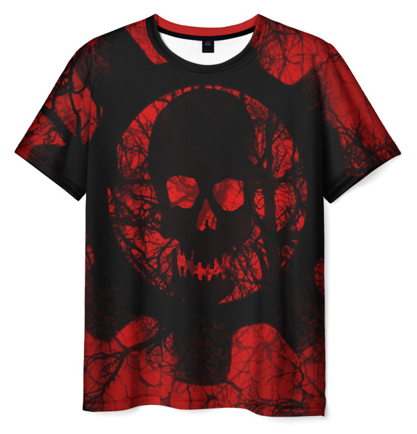 Gears of war 5 black skull image 3d Tshirt