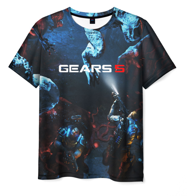 Gears of war 5 game print design 3d Tshirt