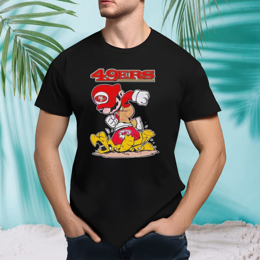 Mario 49ers Stomps On Kansas City Chiefs T-Shirts