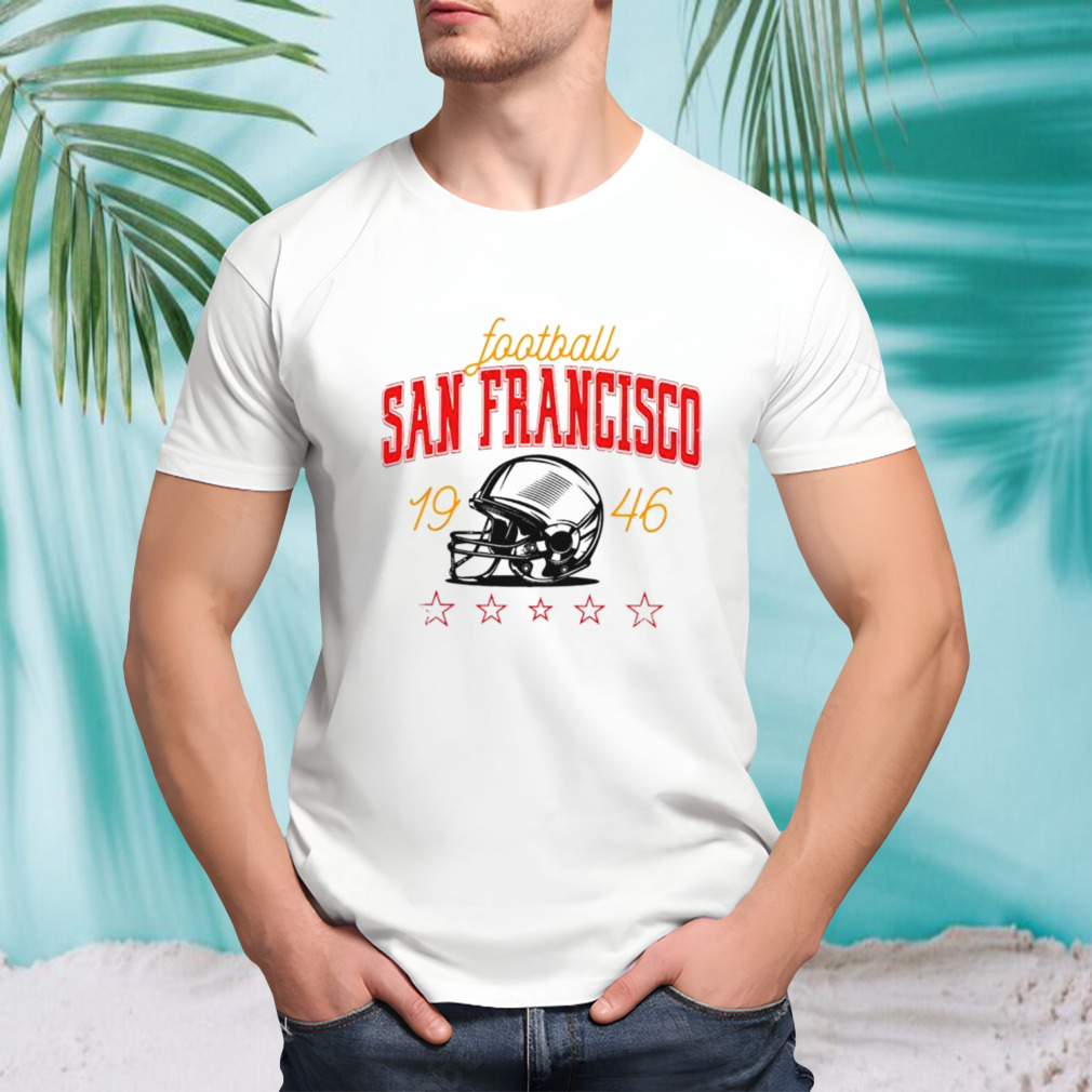 San Francisco football 1946 helmet classic shirt