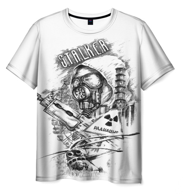 design Stalker white image 3d Tshirt