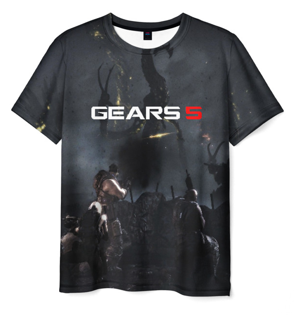 game Gears of war 5 grey print 3d Tshirt