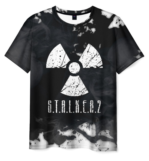 game print Stalker radiation 3d T-shirt