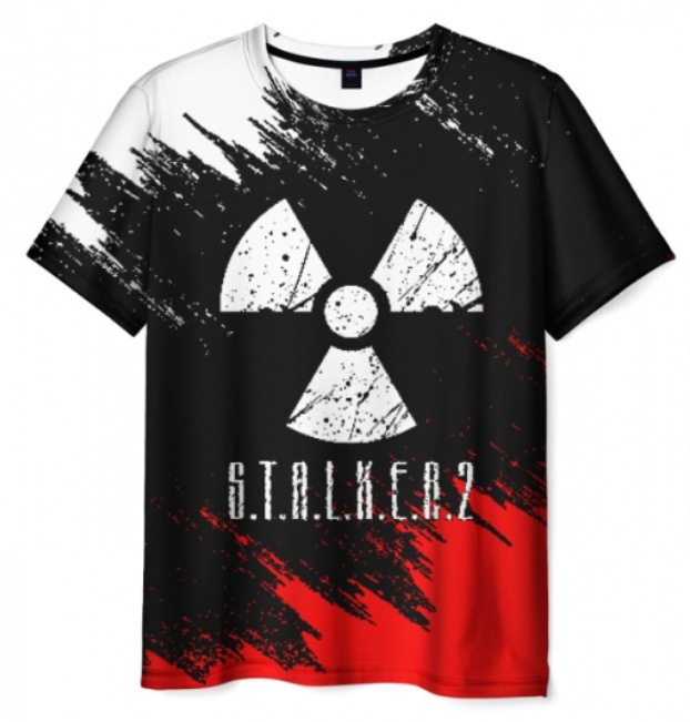 game radiation sign Stalker print 3d T-shirt