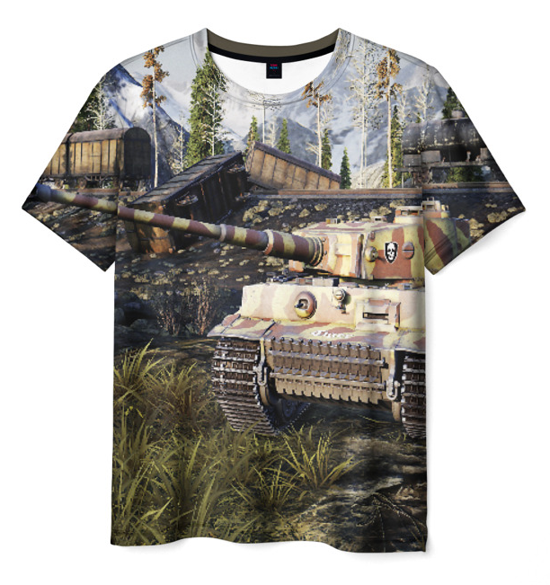 game tanks Battlefield print 3d Tshirt
