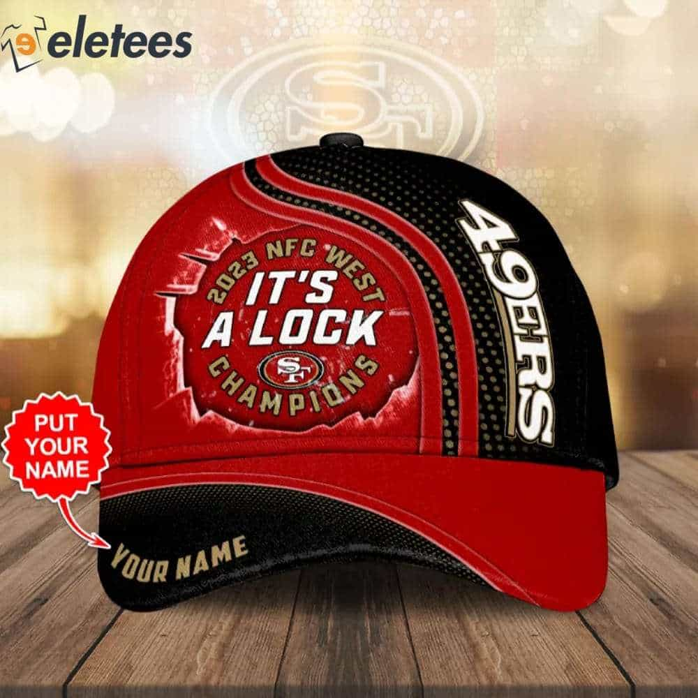 49ers It_s A Lock 2023 NFC West Champions Personalized 3D Cap