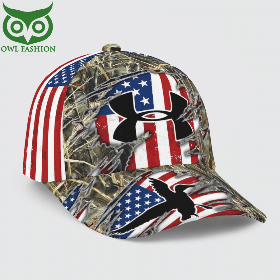 American Flag Duck Hunting Camo Full Printed 3D Cap