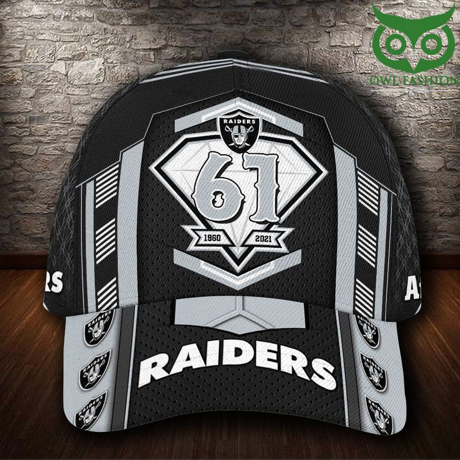 Anniversary NFL Custom Name Las Vegas Raiders 3D CAP