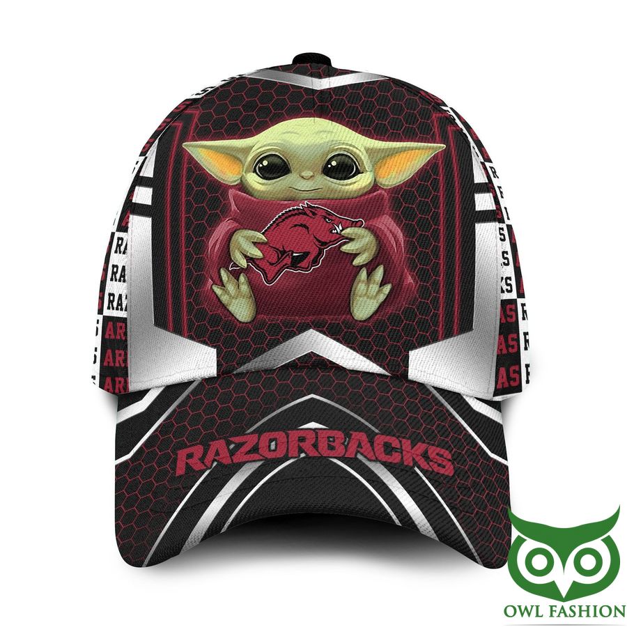 Arkansas Razorbacks Luxury Baby Yoda NCAA Custom Classic Cap