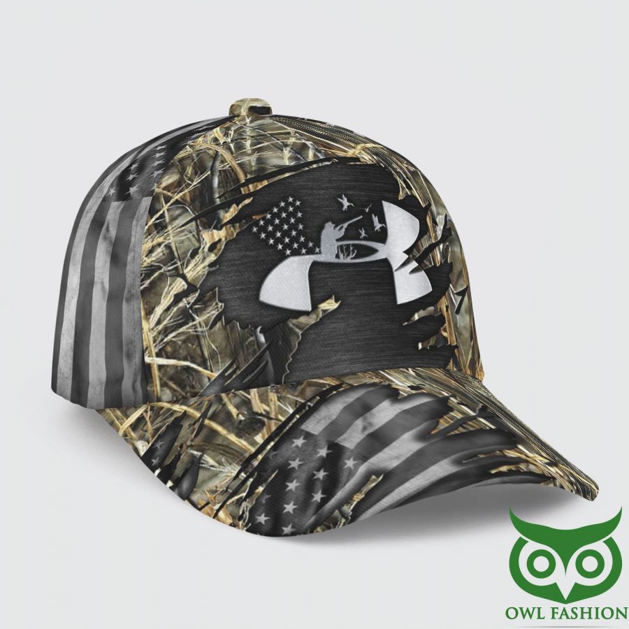 Black Flag Metal Duck Hunting Camo Full Printed 3D Cap