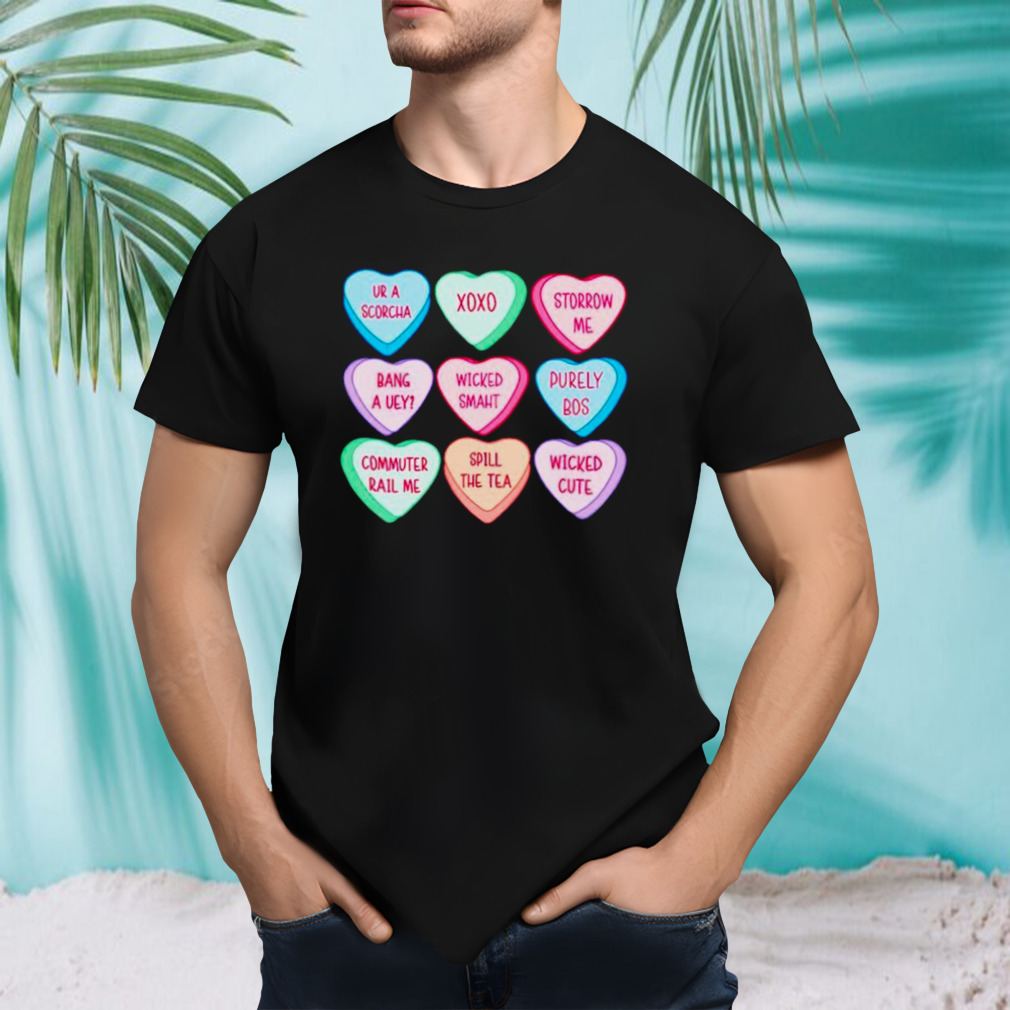 Boston candy hearts Valentine’s day shirt