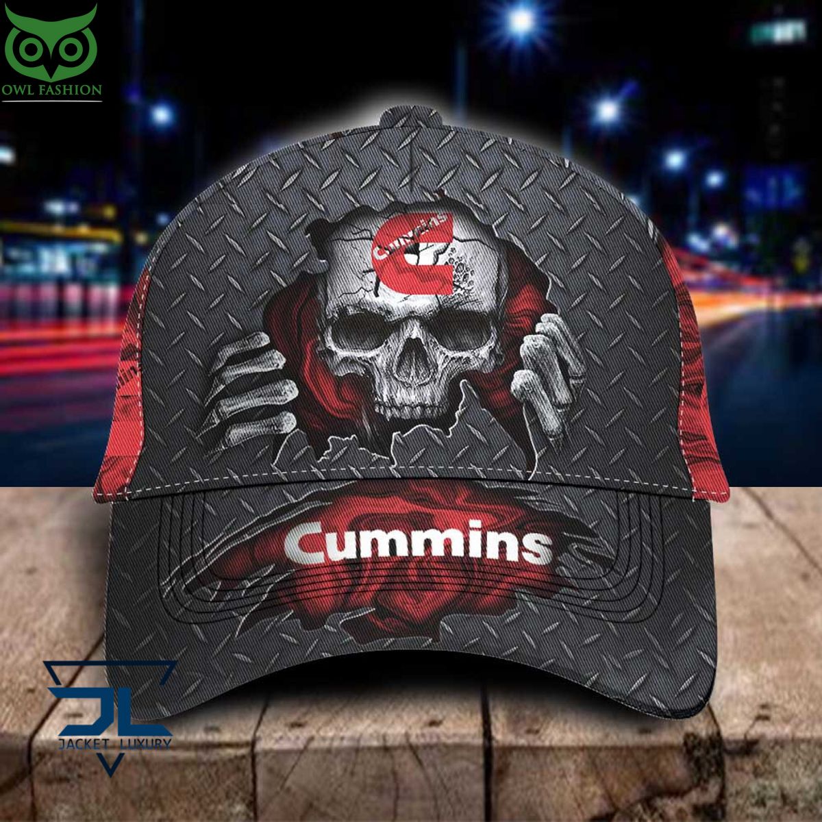 Cummins Car Skull Metal Classic Cap