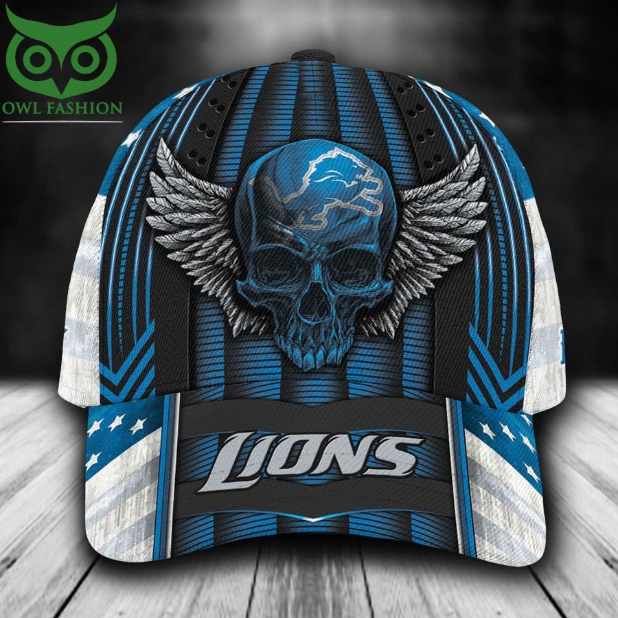 Detroit Lions Classic Cap Luxury Skull NFL