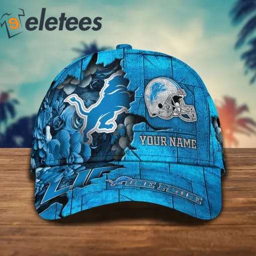 Detroit Lions One Pride Custom Name 3D Cap