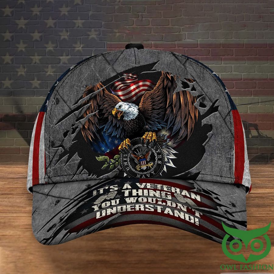 Eagle US Navy Classic Cap It_s A Veteran Thing You Wouldn_t Understand USA Flag Navy Veteran Gifts