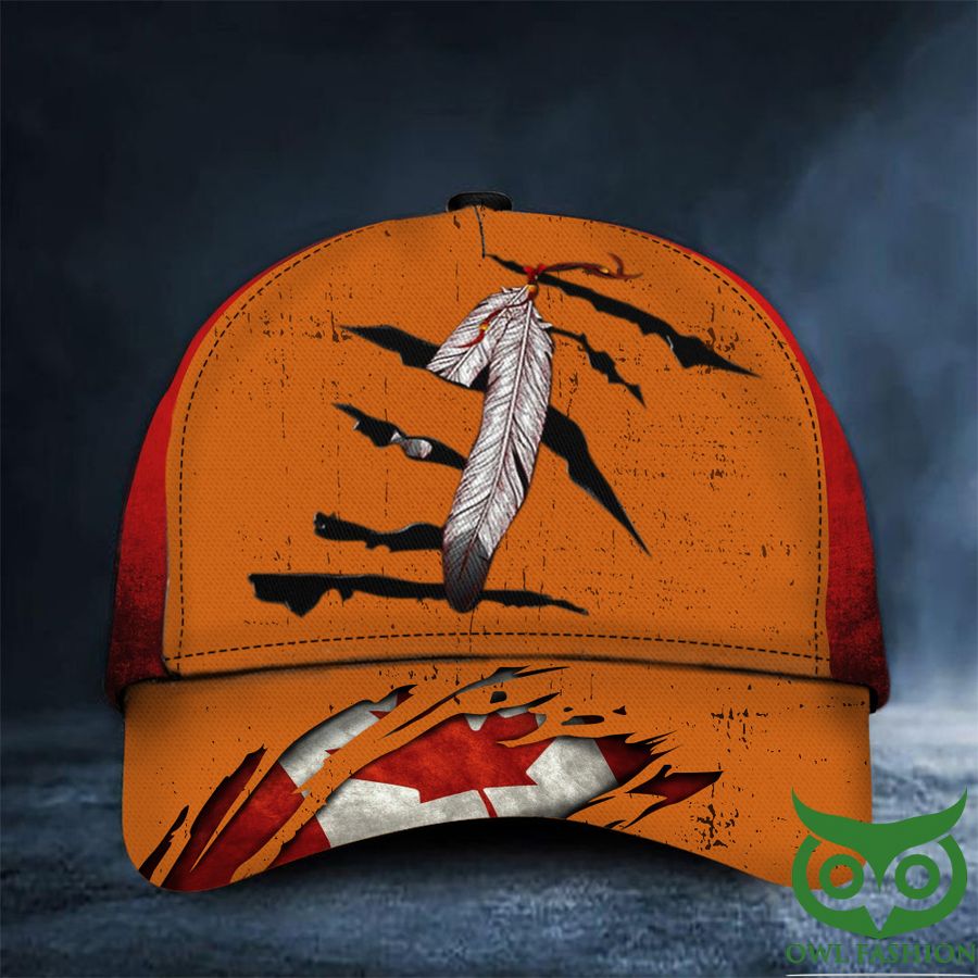 Every Child Matters Canada Flag Classic Cap Orange Day Canada Movement Merch