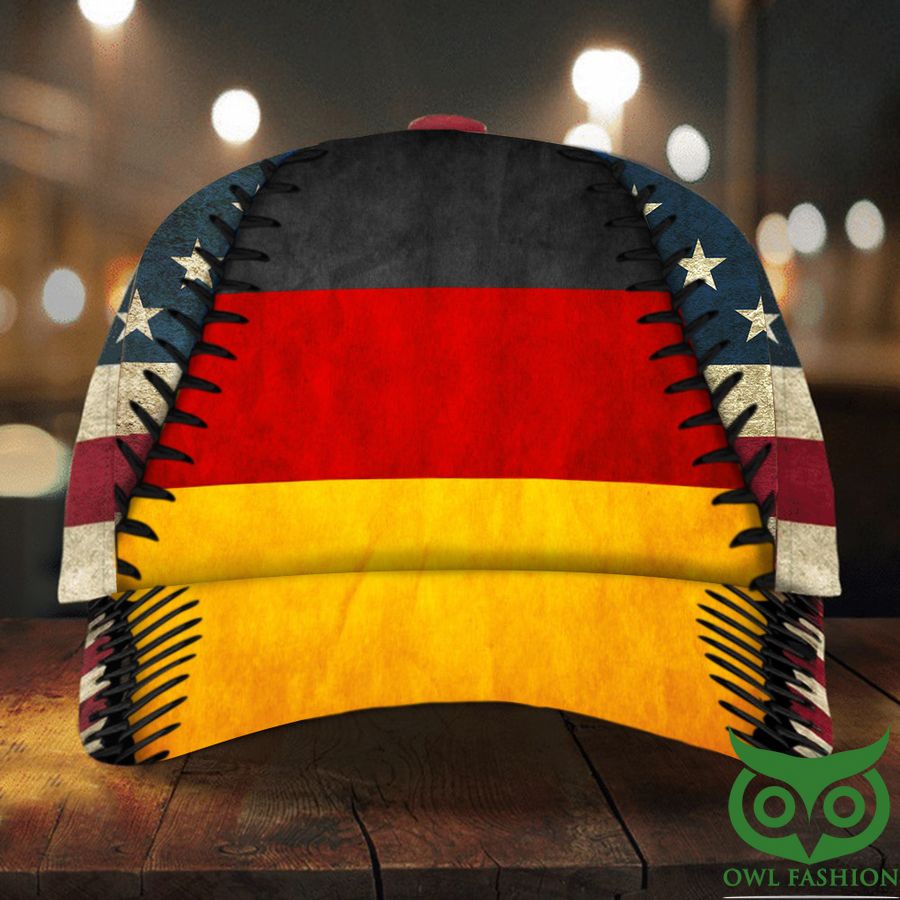 German Flag American Flag Classic Cap Germany Pride Patriotic Classic Caps Gifts For German People