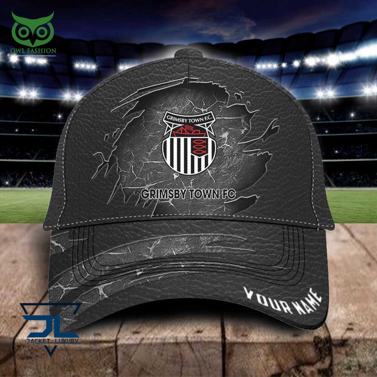 Grimsby Town EFL Personalized Leather Classic Cap