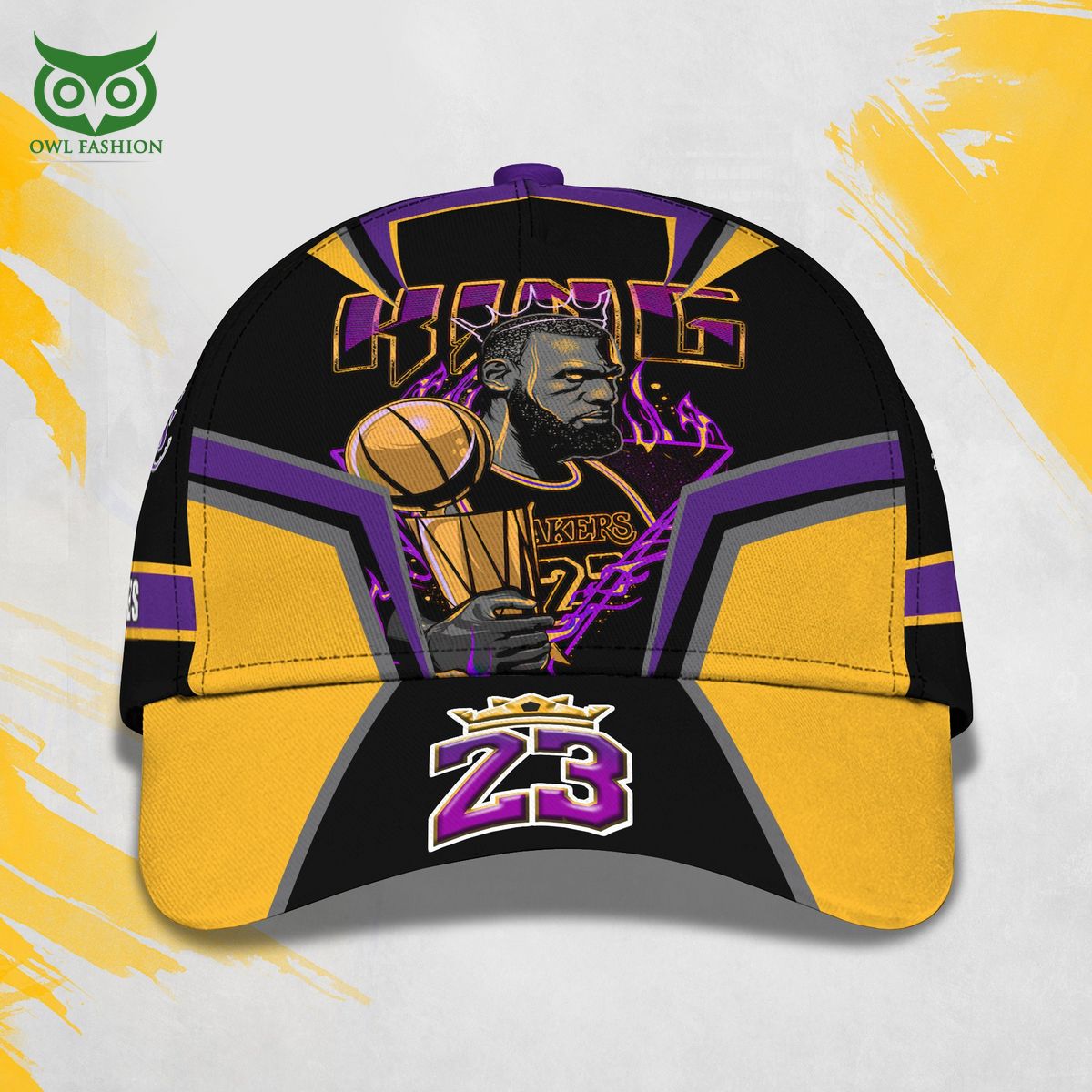 King LeBron James Los Angeles Lakers NBA 3D Classic Cap