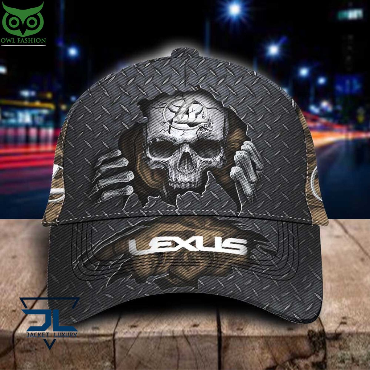 Lexus Car Skull Metal New Classic Cap