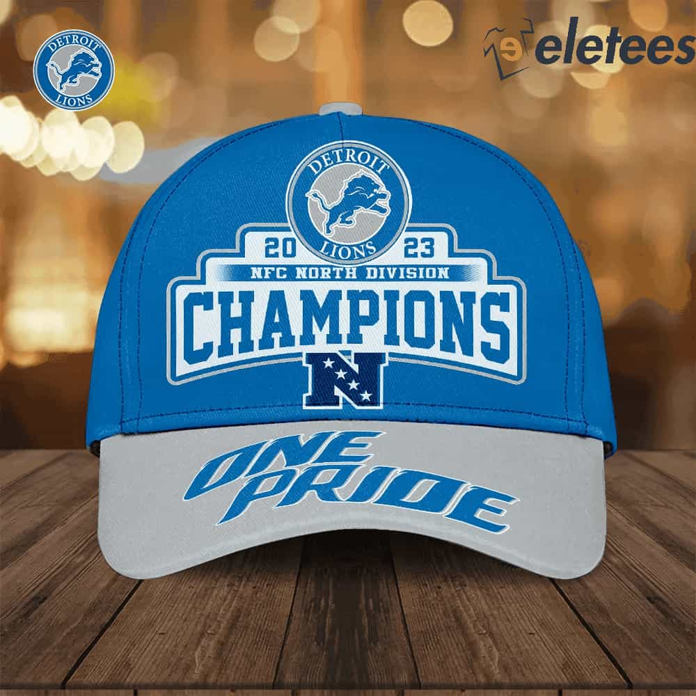 Lions 2023 NFC North Division Champs One Pride 3d Cap