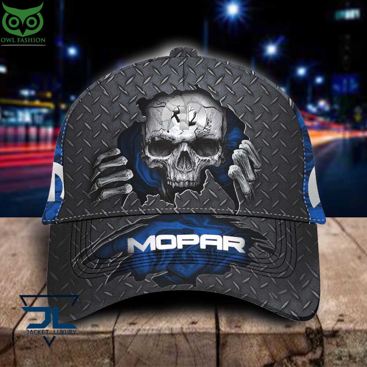 Mopar Car Skull Metal New Classic Cap