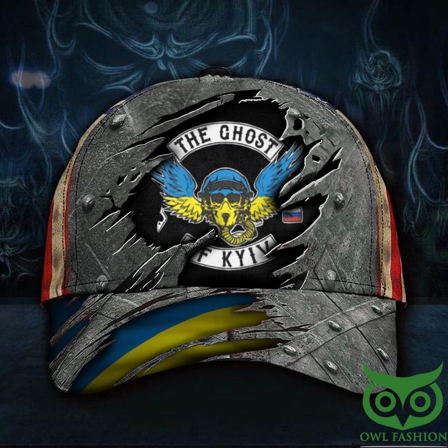 The Ghost Of Kyiv Classic Cap USA Support Ukraine Classic Cap American Stand With Ukraine Merchandise