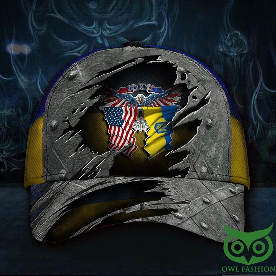 United For Ukraine Classic Cap Ukrainian Flag Cap American Stand With Ukraine Merchandise