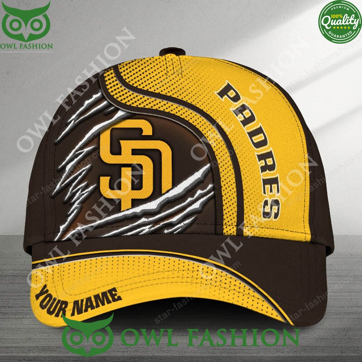 2024 San Diego Padres Custom Name MLB Printed Classic Cap