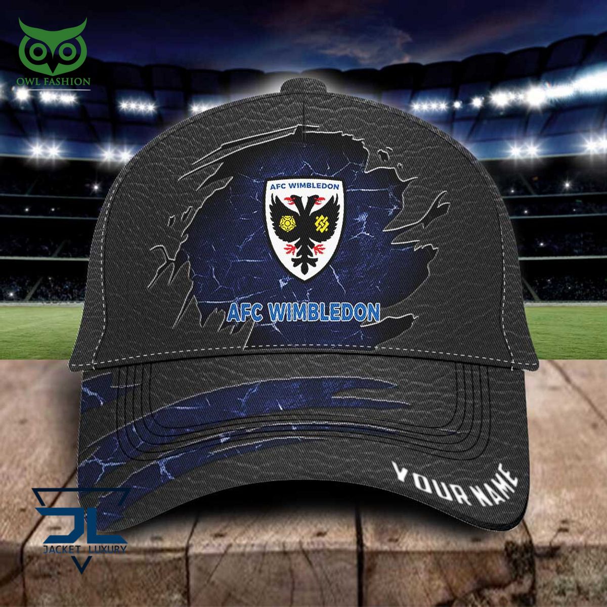 AFC Wimbledon EFL Personalized Leather Classic Cap